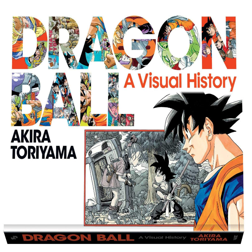 Dragon Ball: A Visual History official art book cover featuring Dragon Ball series artwork