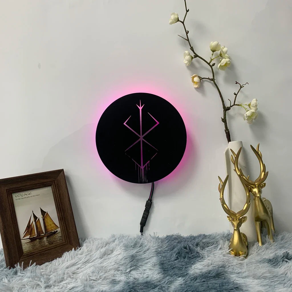 Berserk Guts Silhouette Wall Lamp