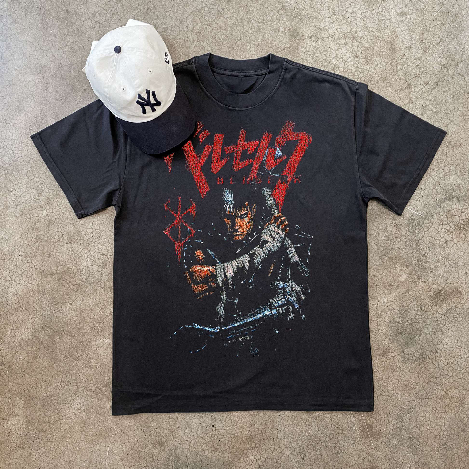 97 Berserk black anime graphic t-shirt
