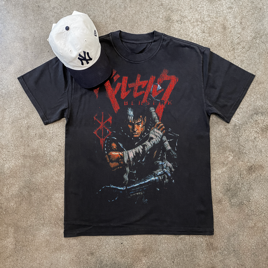 97 Berserk black anime graphic t-shirt
