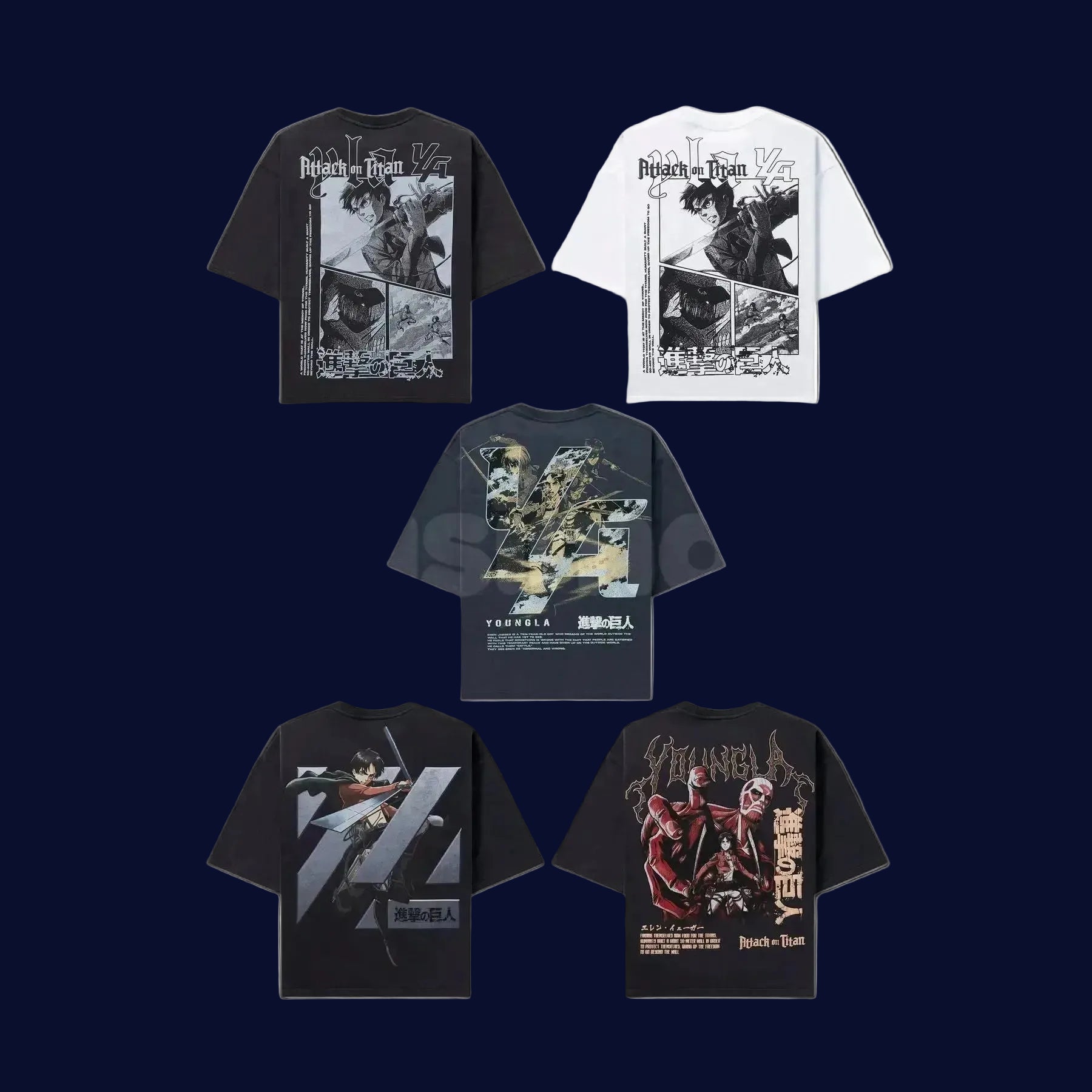 Attack on Titan Shiganshina graphic t-shirt anime apparel
