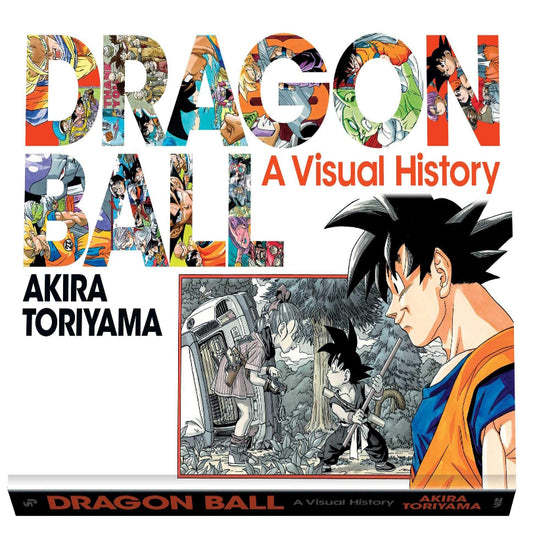 Dragon Ball: A Visual History official art book cover featuring Dragon Ball series artwork
