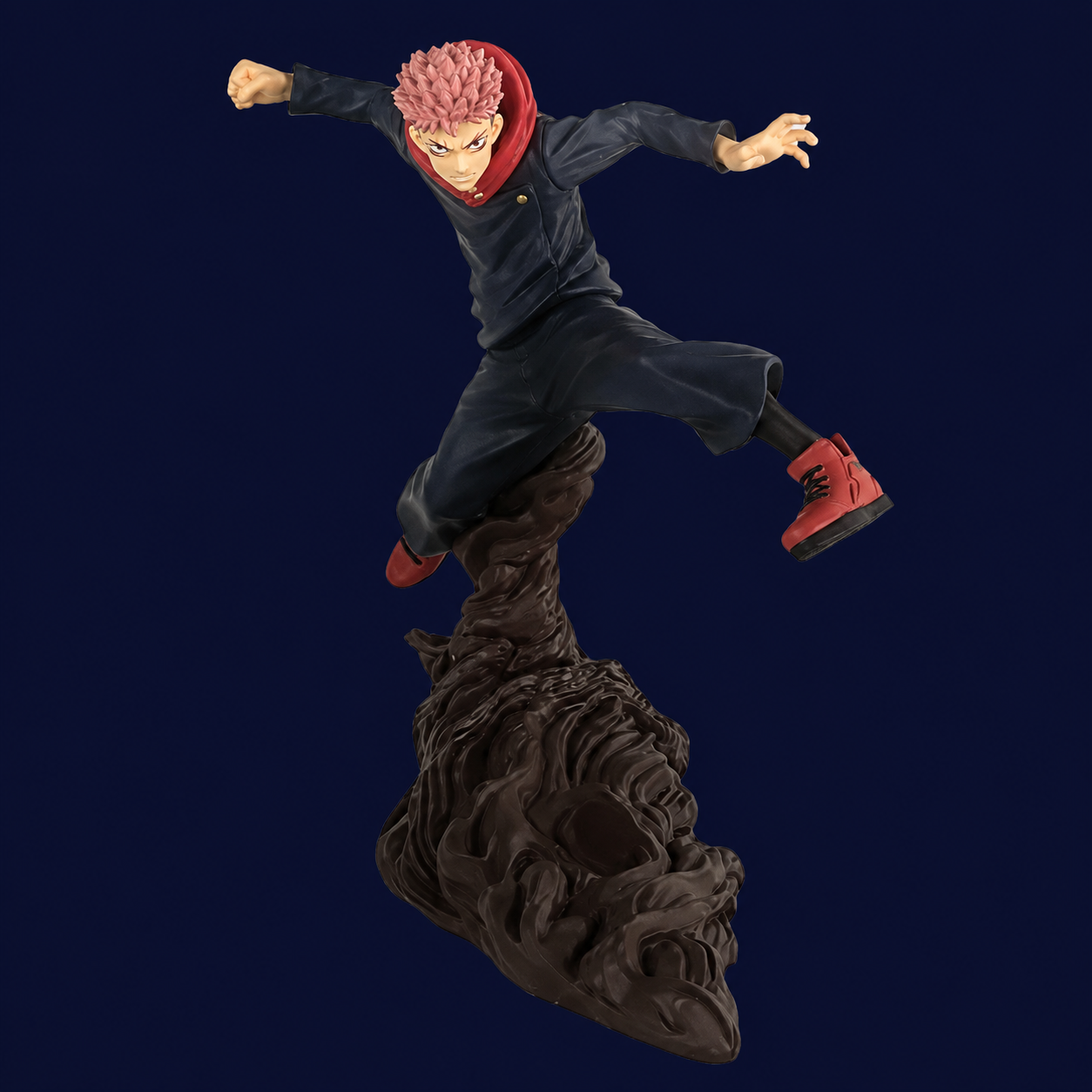 Jujutsu Kaisen Yuji Itadori Battle Jumping Statue