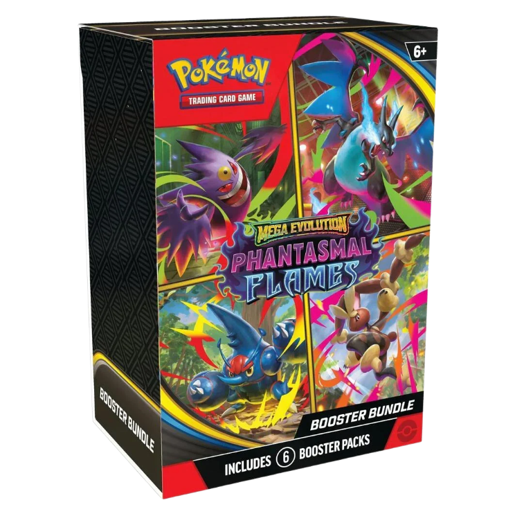 Mega Evolution Phantasmal Flames booster bundle trading card game
