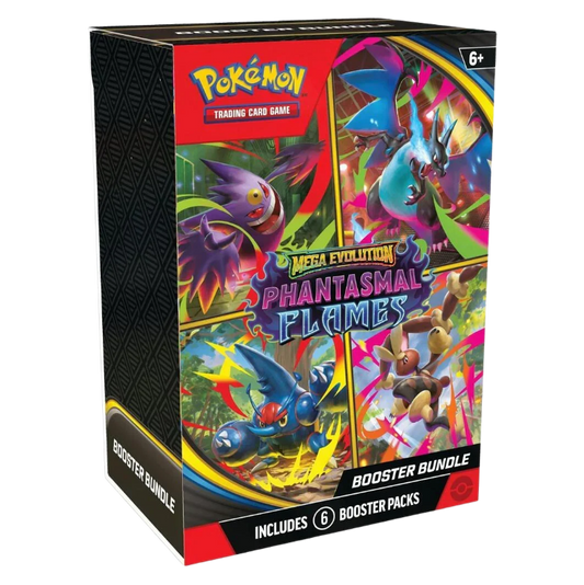 Mega Evolution Phantasmal Flames booster bundle trading card game
