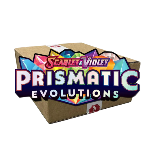 Pokémon Scarlet and Violet Prismatic Evolutions Elite Trainer Box case
