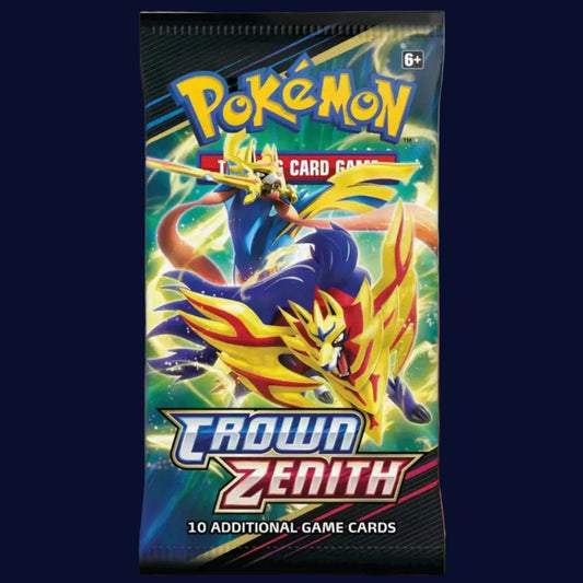 Pokémon Sword and Shield Crown Zenith booster pack trading card game
