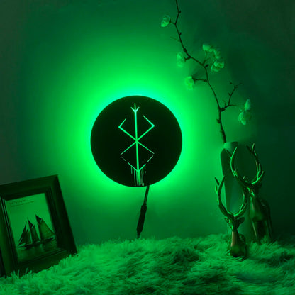 Berserk Guts Silhouette Wall Lamp