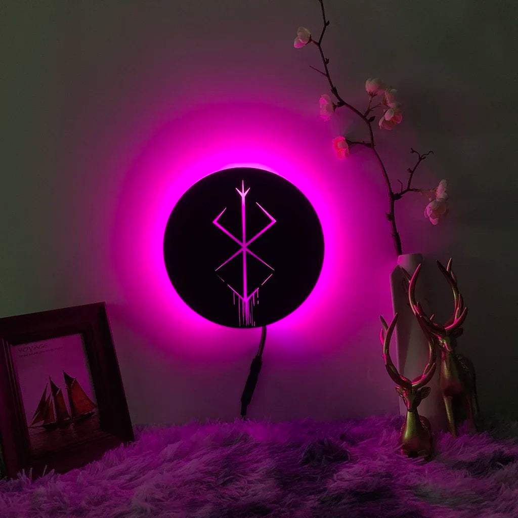 Berserk Guts Silhouette Wall Lamp