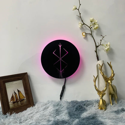 Berserk Guts Silhouette Wall Lamp
