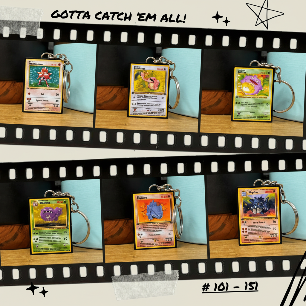 Pokemon Card Keychains (101-151)