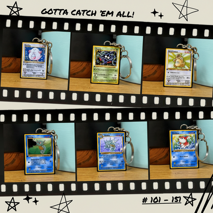 Pokemon Card Keychains (101-151)